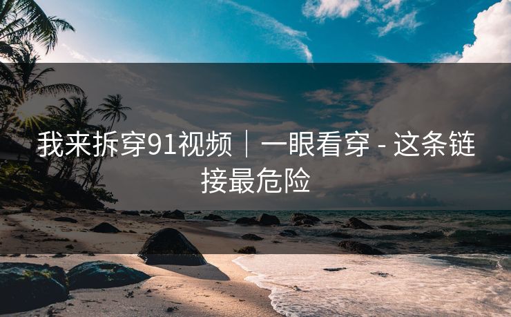 我来拆穿91视频｜一眼看穿 - 这条链接最危险