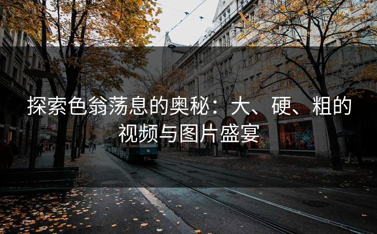 探索色翁荡息的奥秘：大、硬、粗的视频与图片盛宴